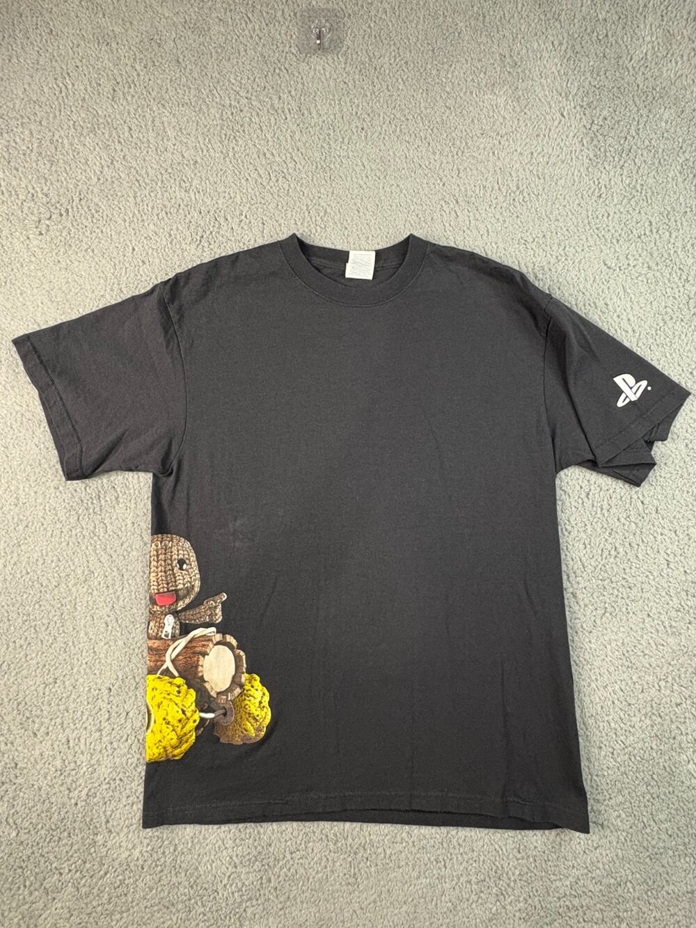 Vintage Little Big Planet Karting Promo T-Shirt Men's Size Large Black